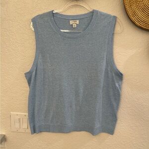 J. Crew Featherweight Cashmere-blend classic‎ baby blue shell size XXL